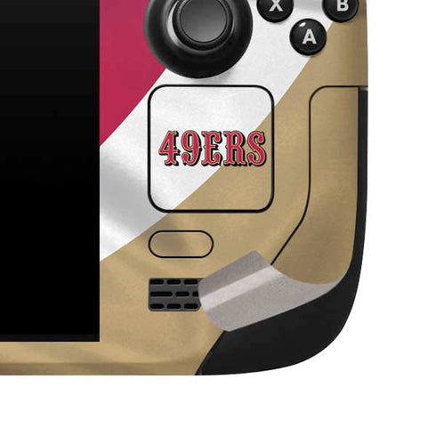 NFL San Francisco 49ers Steam Deck Handheld Gaming Computer Skin